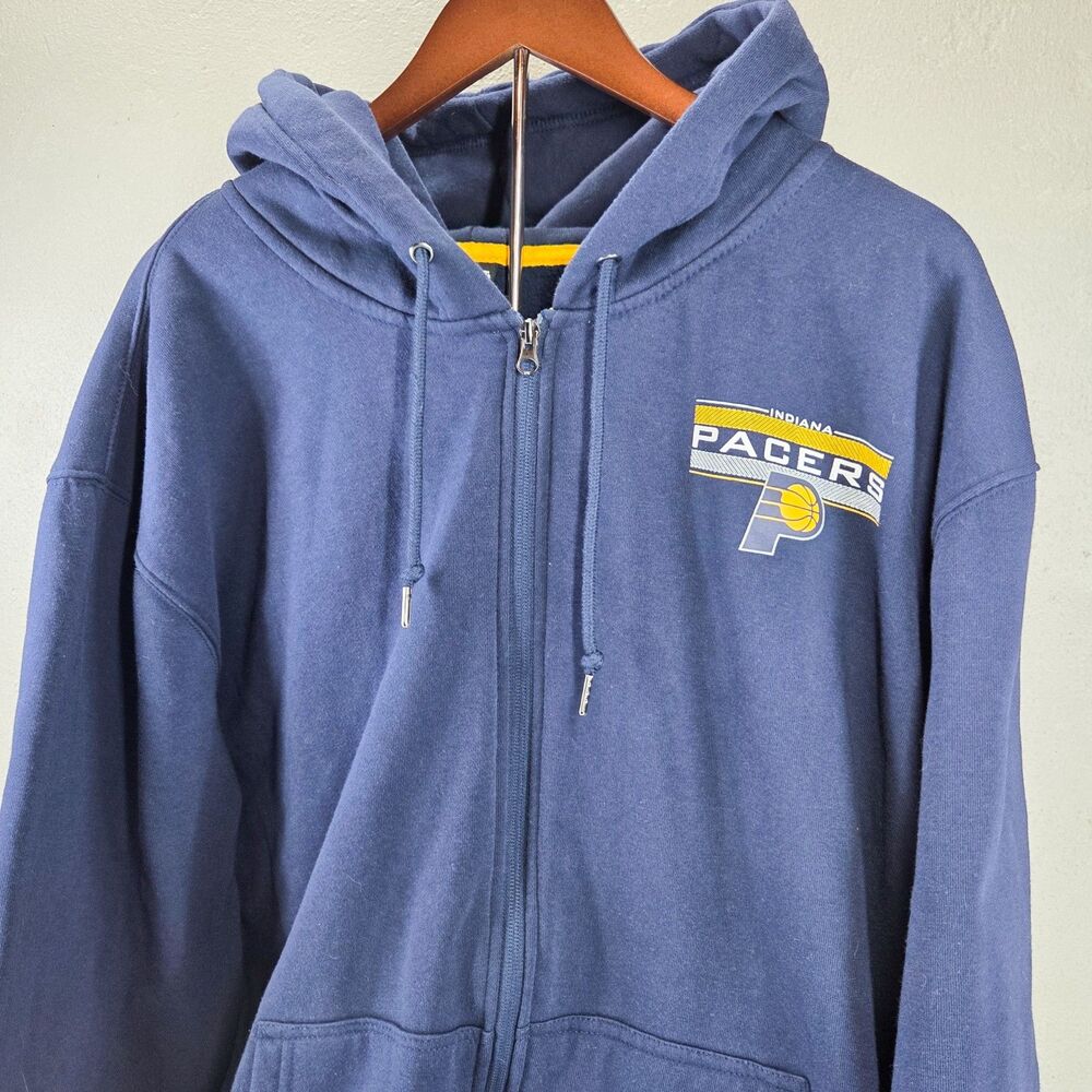 Indiana Pacers NBA Ultra Game Full Zip Hoodie Sz 2XL